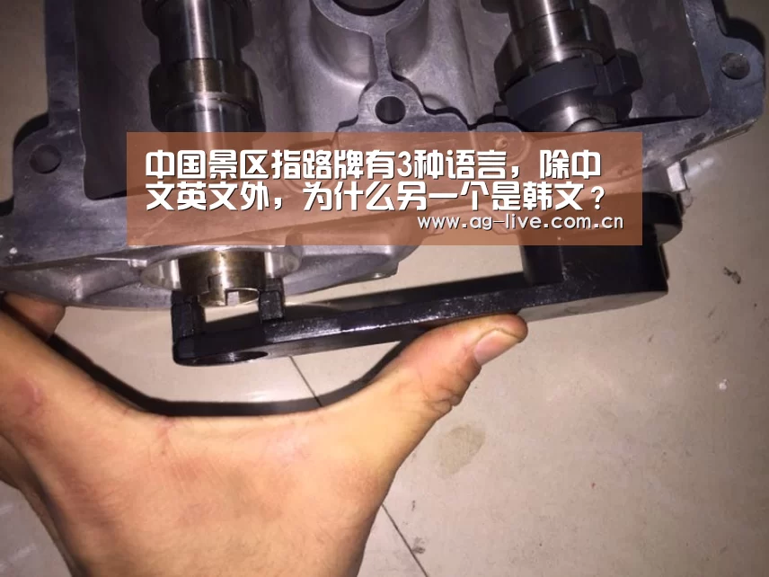 中国景区指路牌有3种语言，除中文英文外，为什么另一个是韩文？：AG真人官网(图2)